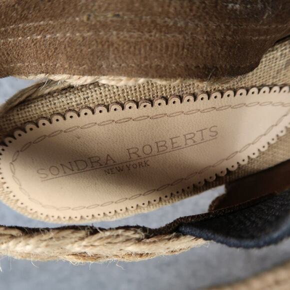 Sondra Roberts Shoes Women 39 Sandal Fashion Espadrille Wedge Platform Slingback - Picture 15 of 15